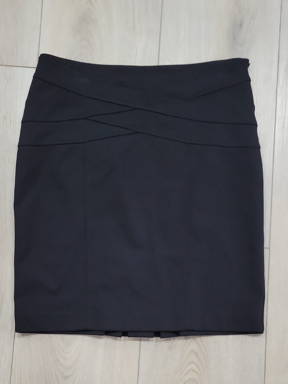 Alfani Black Mini Skirt with Crisscross Waistband